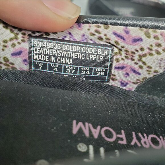 Skechers Shoes Womens 7 Black Leather Bikers Cruisin Relaxed Fit Loafers - Picture 10 of 11